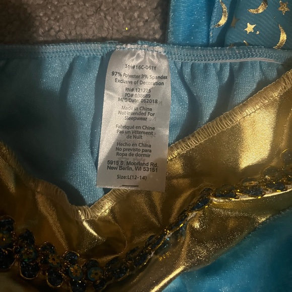 Blue genie costume - Picture 6 of 7